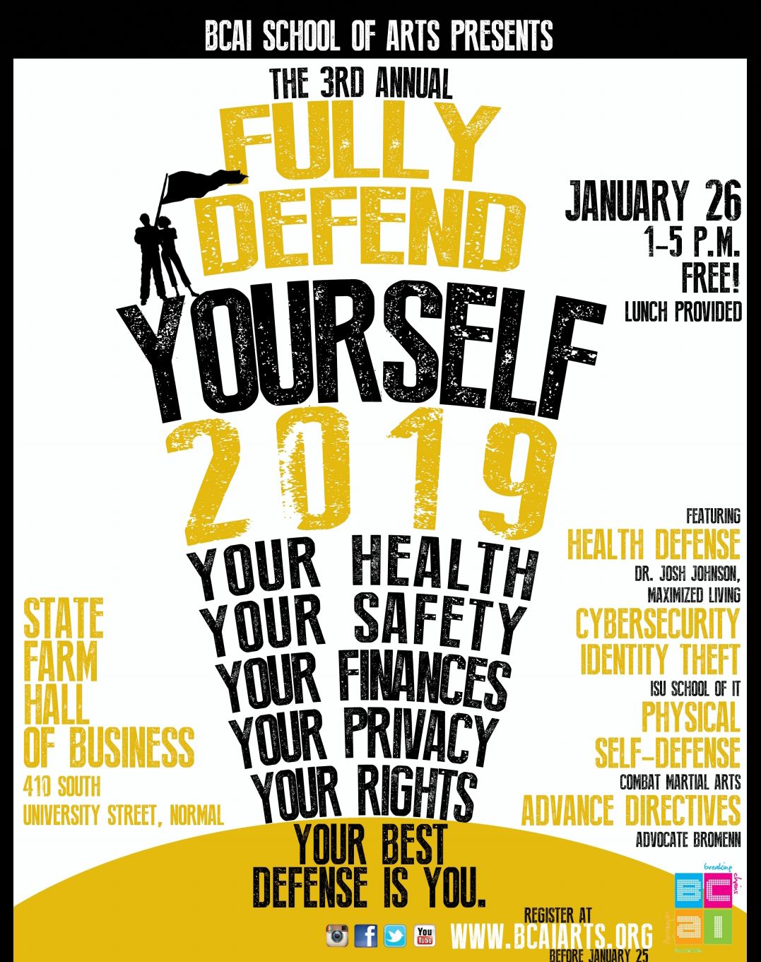 Fully Defend Yourself 2019 Flyer BCAI